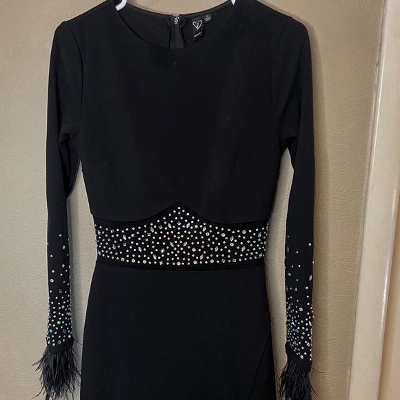 Windsor gown rhinestone feathers - Picture 6 of 8